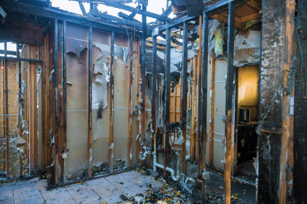 Professional Fire Damage Removal technician working in Clarksburg, MD